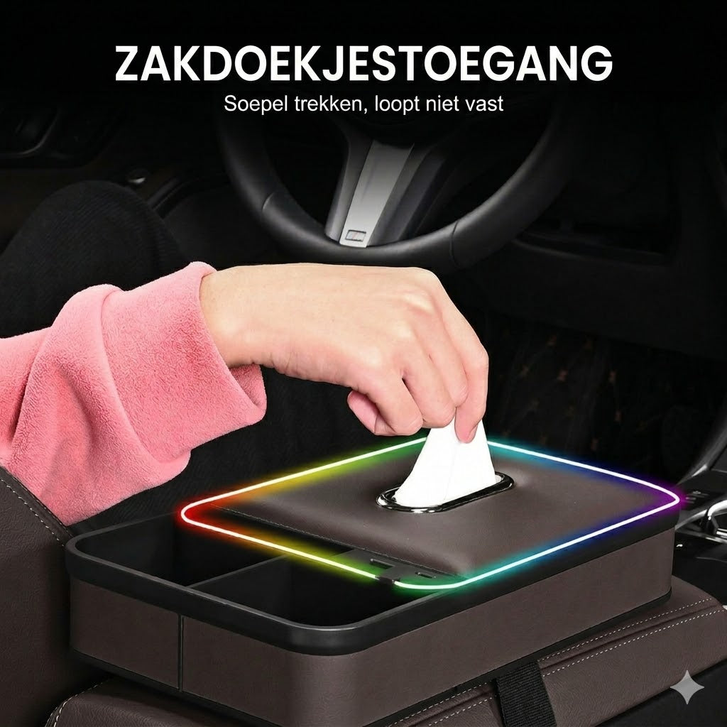 Armsteun opbergdoos met LED-sfeerverlichting