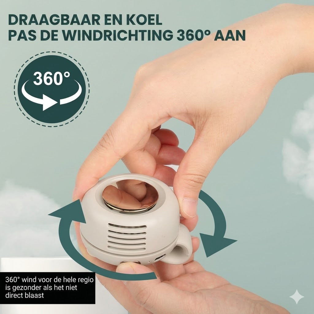Draagbare mini-ventilator