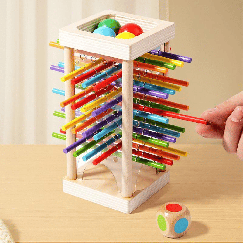 Houten Stokjesspel: Focus & Kleur