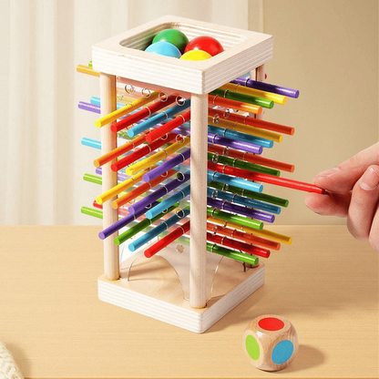 Houten Stokjesspel: Focus & Kleur