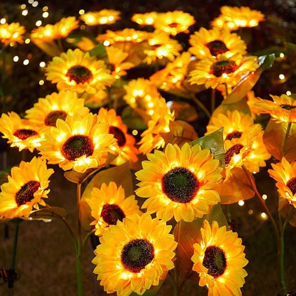 Waterdichte zonne-energie lampen（3 Zonnebloemlampen）