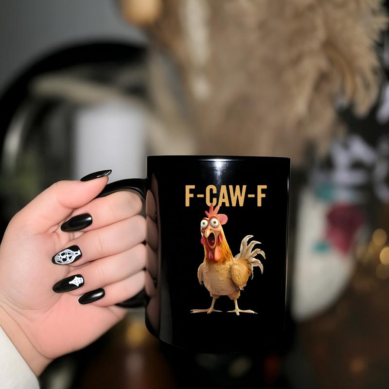 F-Caw-F grappige kippenmok