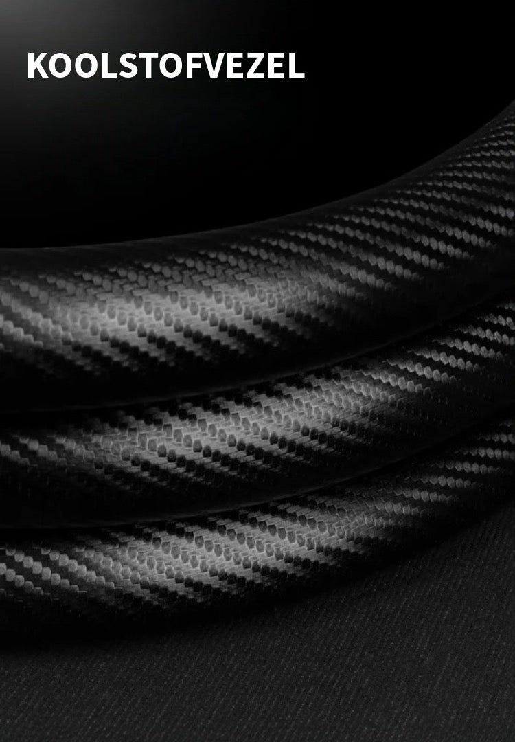 Carbon / Suede Stuurwielhoes