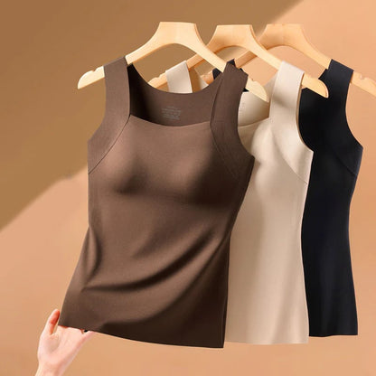 Thermische Tanktop met Ingebouwde BH (U-Hals)