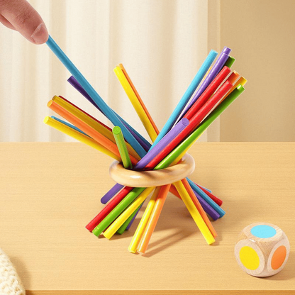 Houten Stokjesspel: Focus & Kleur