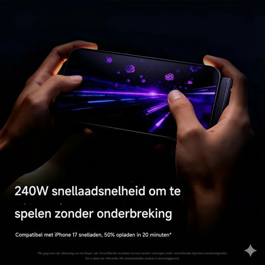 2-in-1 Snellaadkabel met Houder