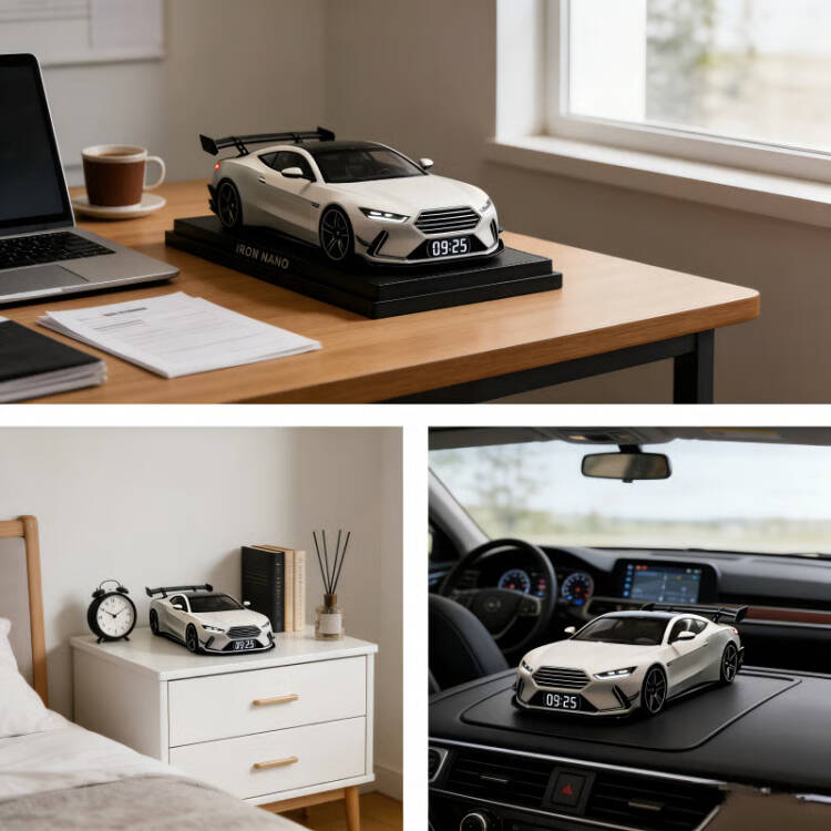 Hypercar Wekker –Realistisch Geluid & Lichteffecten