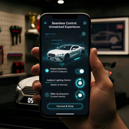 Hypercar Wekker –Realistisch Geluid & Lichteffecten