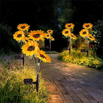 Waterdichte zonne-energie lampen（3 Zonnebloemlampen）