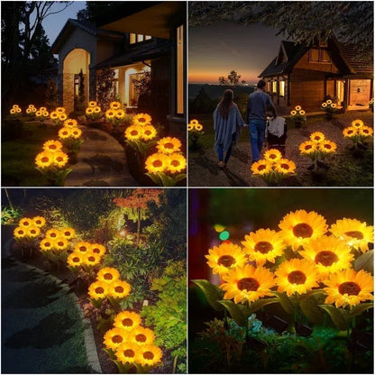 Waterdichte zonne-energie lampen（3 Zonnebloemlampen）