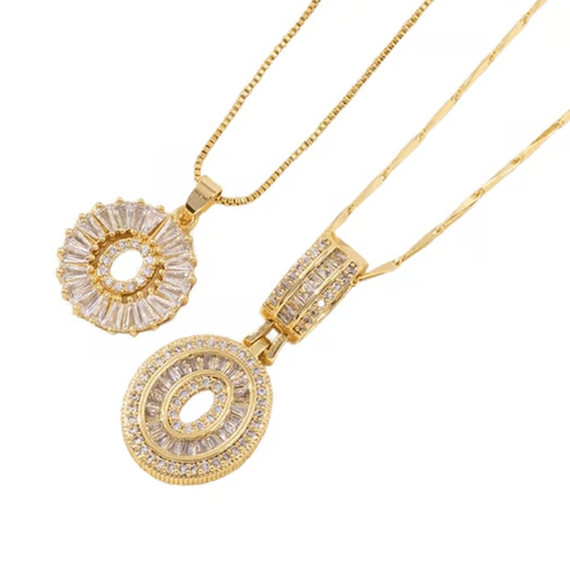 Gouden alfabet hanger ketting