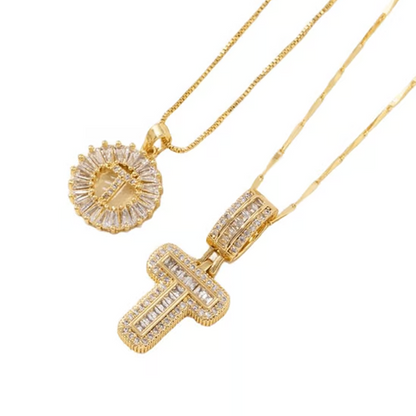 Gouden alfabet hanger ketting