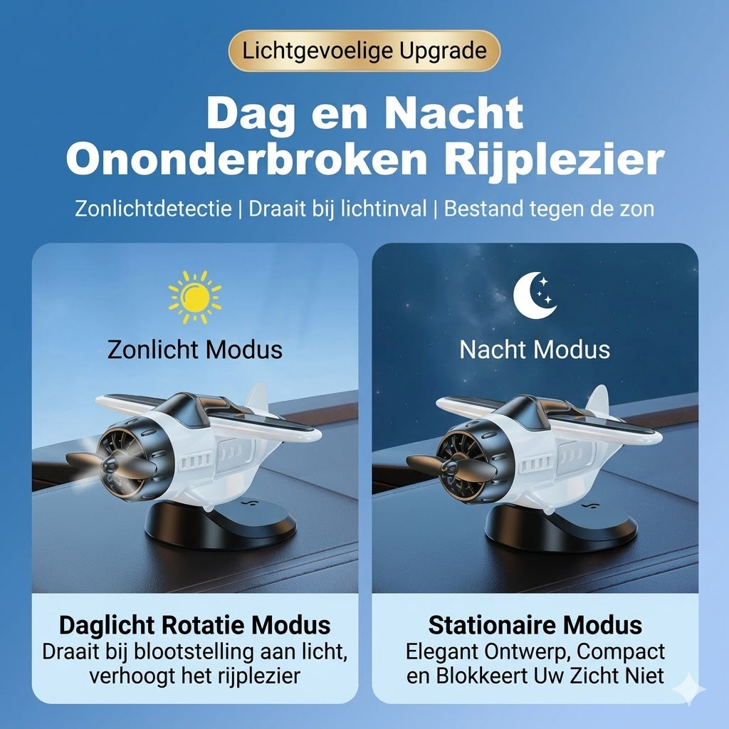 Vliegtuigmodel voor autodecoratie met