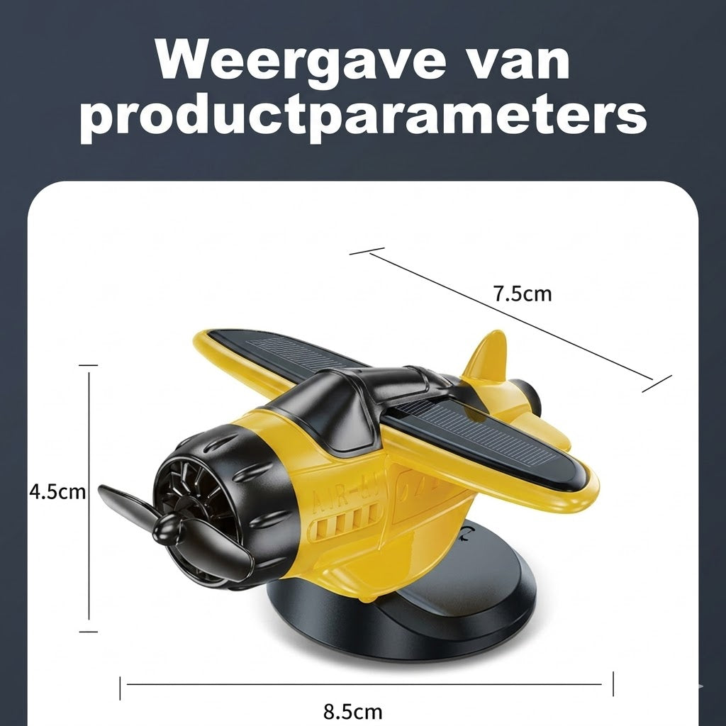 Vliegtuigmodel voor autodecoratie met