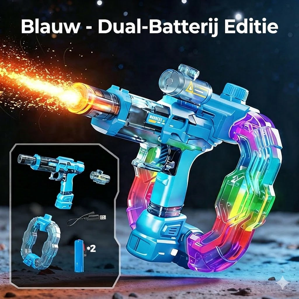 Regenboog oplichtend waterpistool