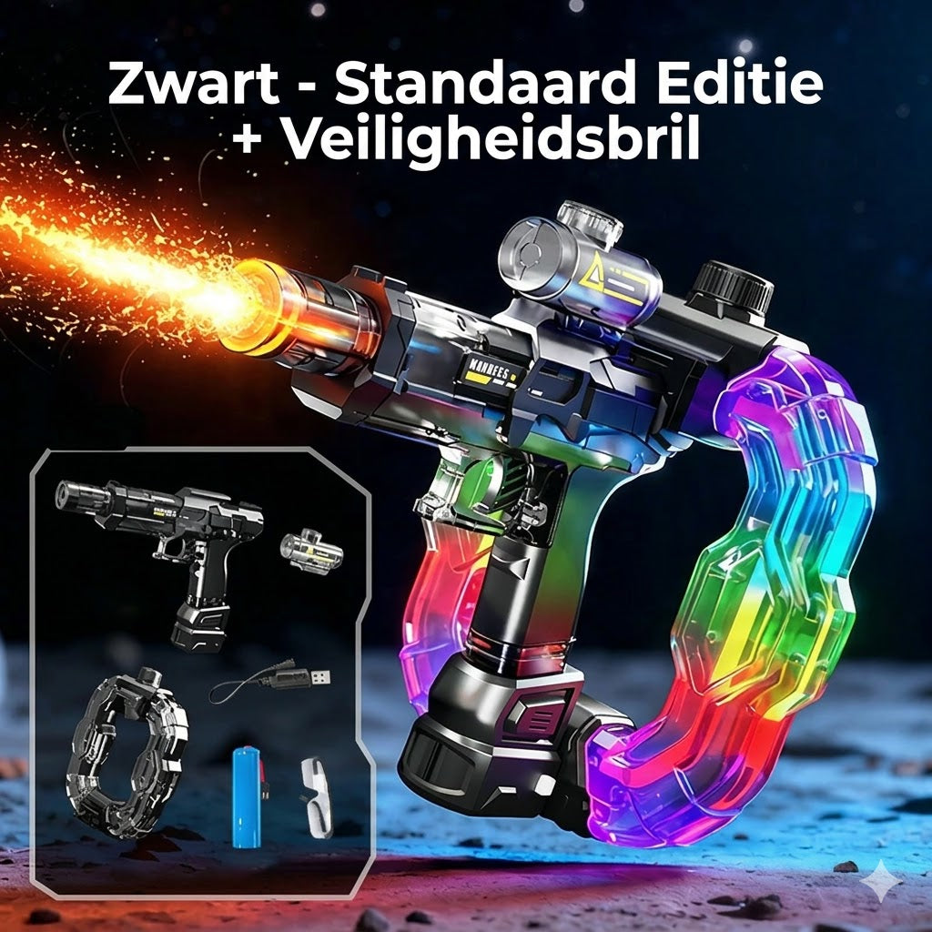 Regenboog oplichtend waterpistool