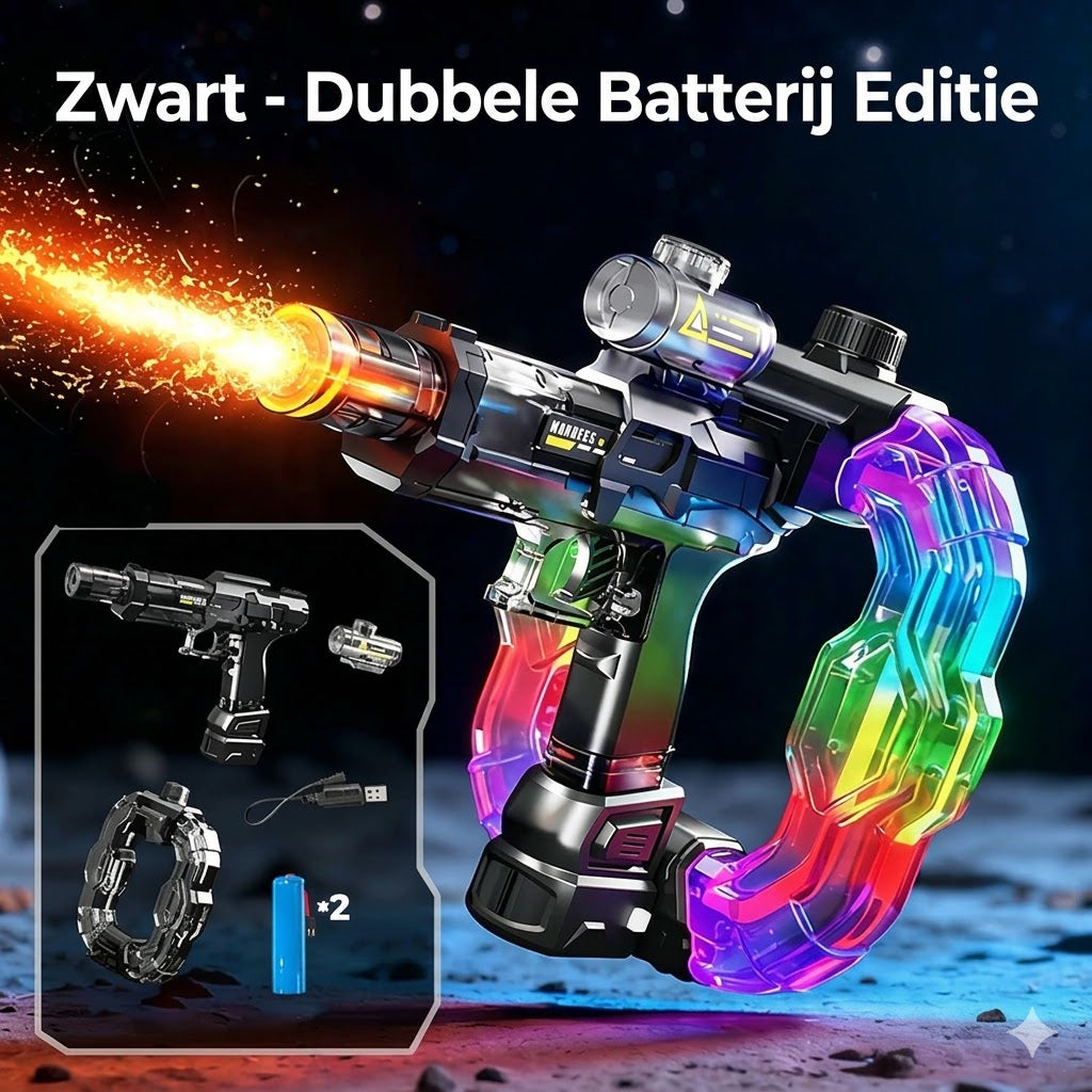 Regenboog oplichtend waterpistool