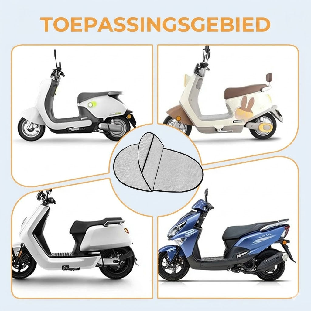 Universele UV-beschermende motorzadelhoes