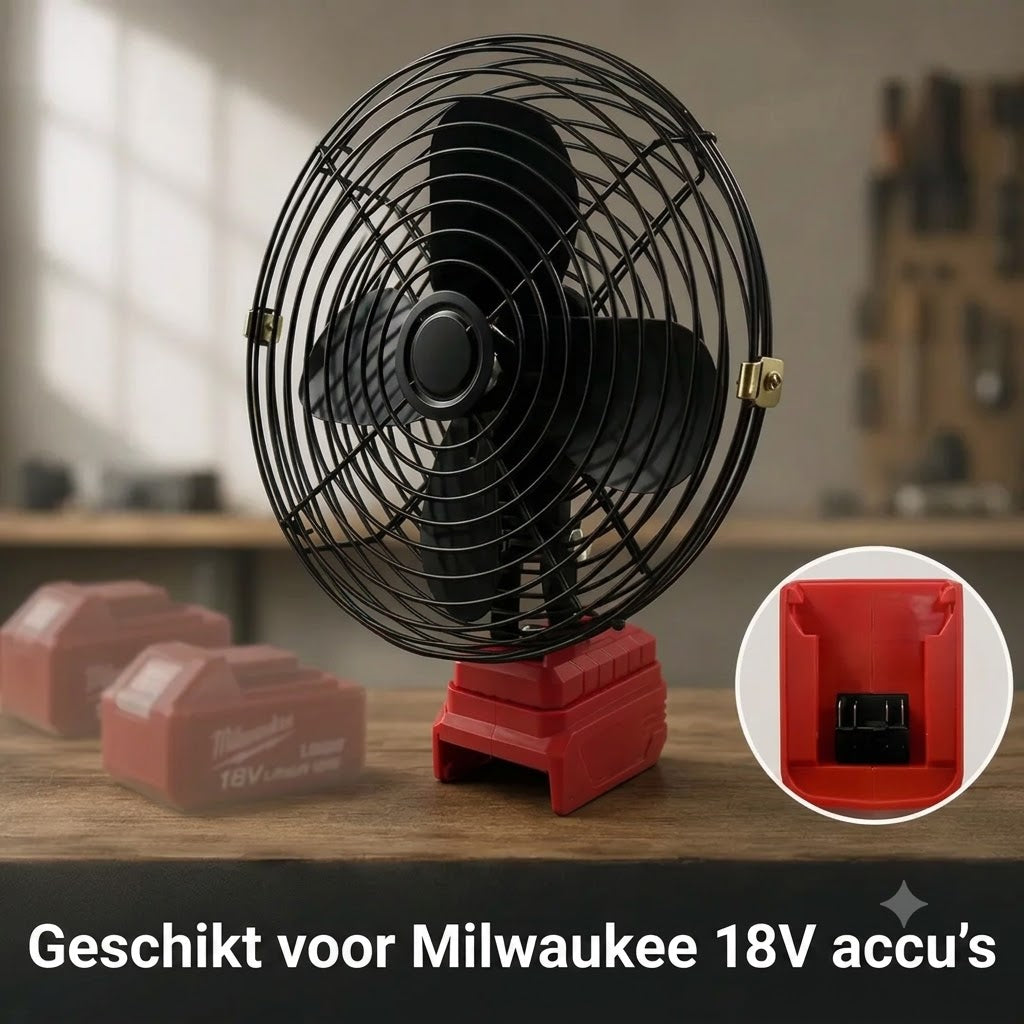 VoltAir Pro portabele ventilator op gereedschapsaccu
