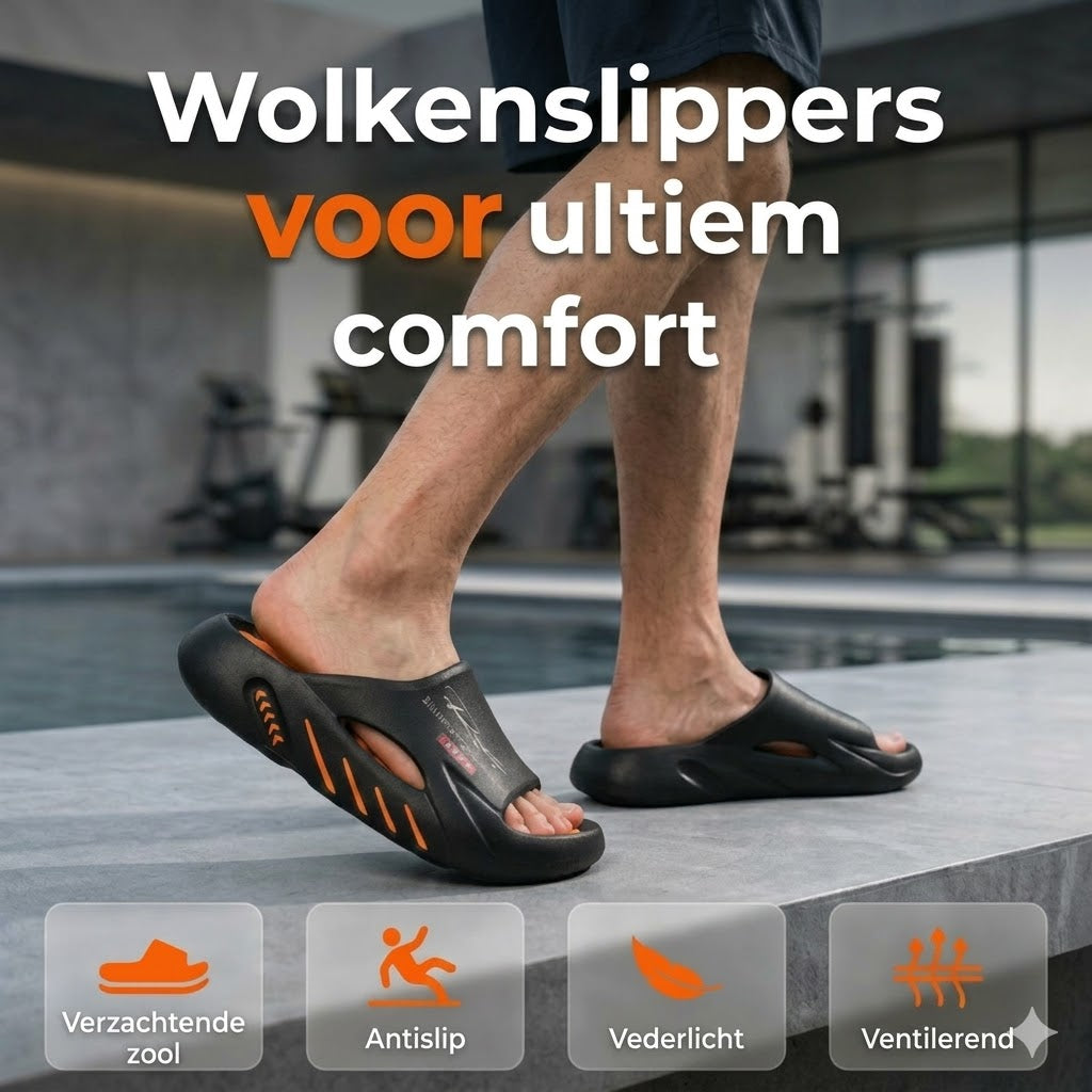 Cloud-sandalen met dikke antislipzool voor here