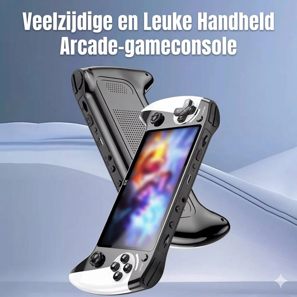 Op de draagbare retro arcade console
