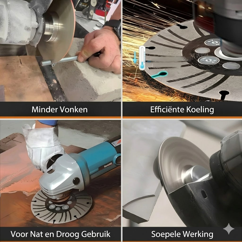 Gegalvaniseerd Slijpschijf - Dubbele Korrel, Vonkvrij