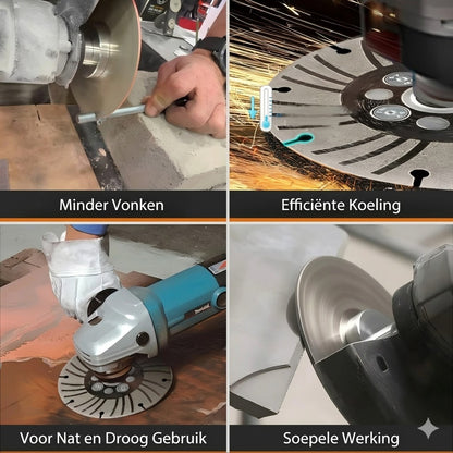 Gegalvaniseerd Slijpschijf - Dubbele Korrel, Vonkvrij