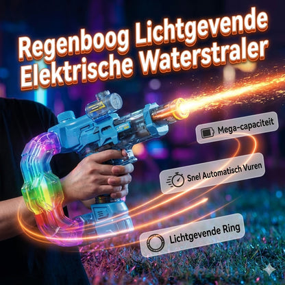 Regenboog oplichtend waterpistool