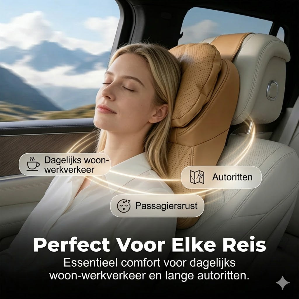 Autohoofdsteun van PU-leer van luchtvaartkwaliteit