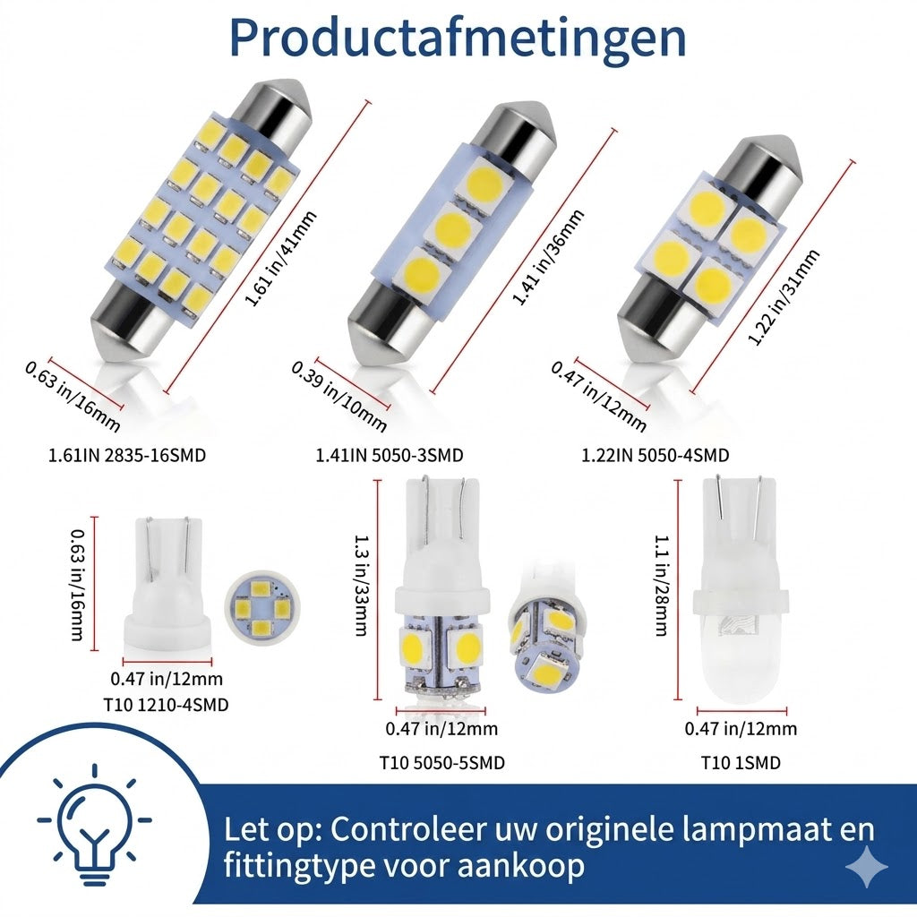 42-Delige Auto Interieurverlichting Set