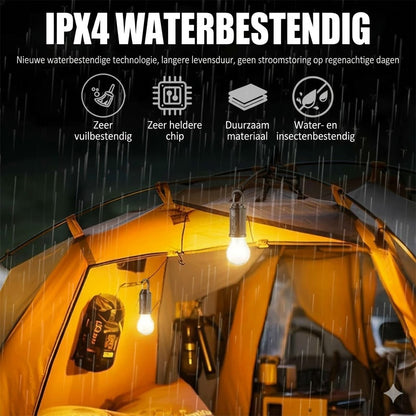 Zonne-energie tentverlichting（Via USB oplaadbare LED-kampeerlantaarn）