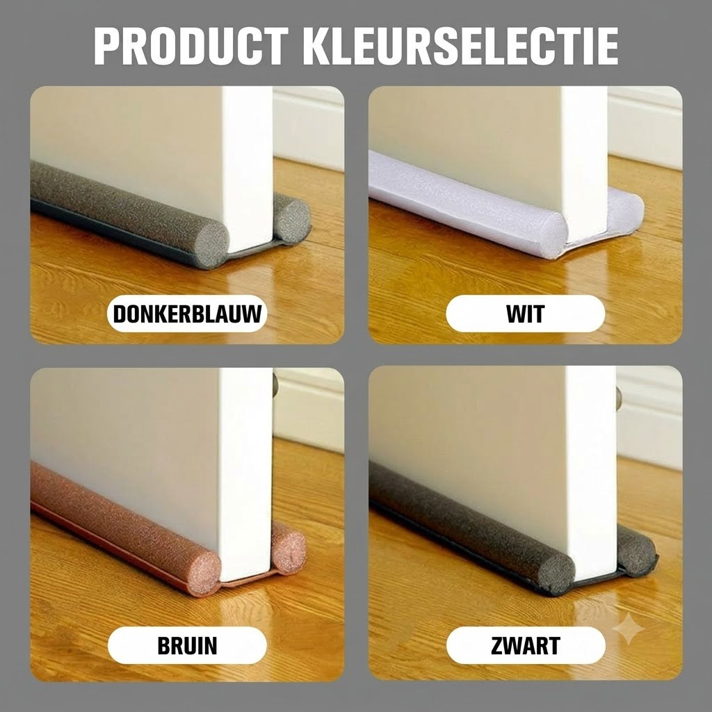 Afdichtstrip voor deurbodem voorkomt dat insecten tocht en lawaai de kamer binnenkomen