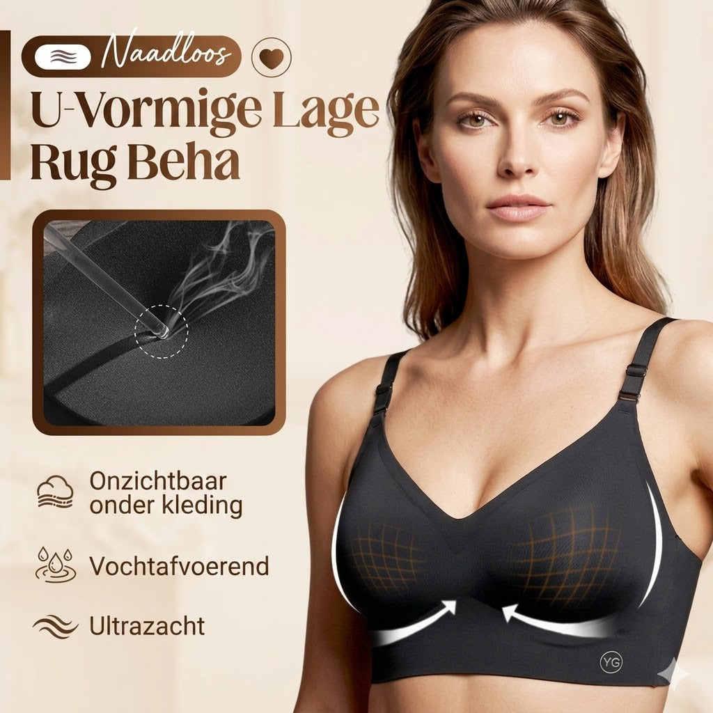 Naadloze U-vormige Low Back Bh