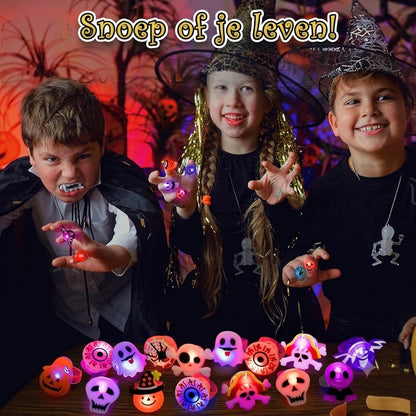 Set van 50 Halloween LED Ringen