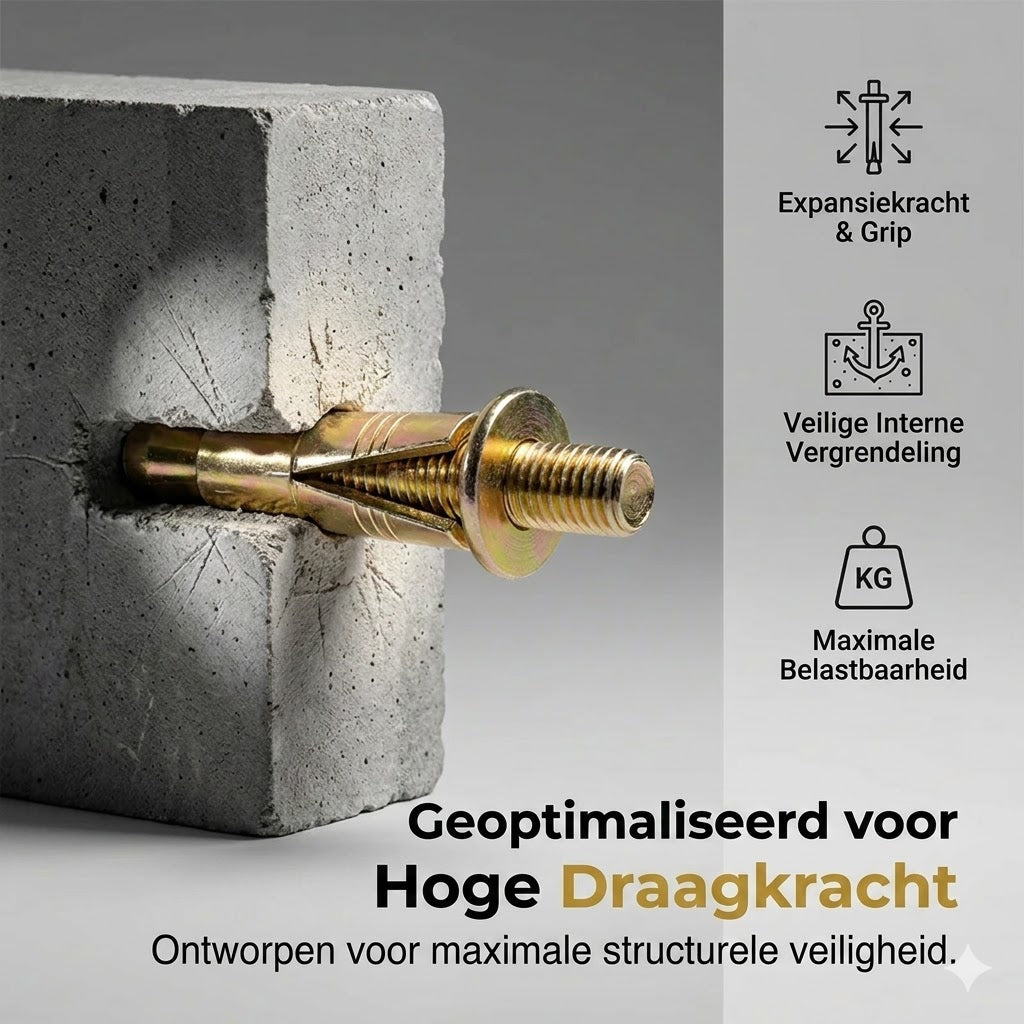 Hamerboorplug voor beton en baksteen