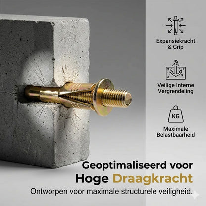 Hamerboorplug voor beton en baksteen
