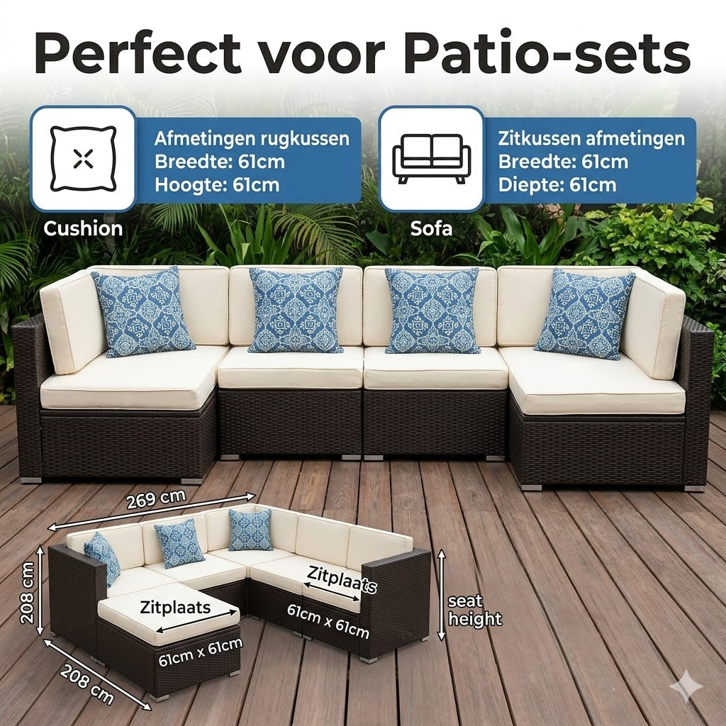 Patio Sofa Cushion Cover