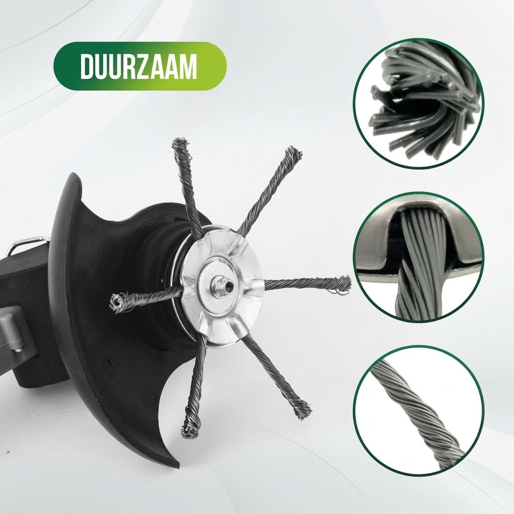 Vervangingskop voor draadtrimmer - grasmaaikop van staaldraad