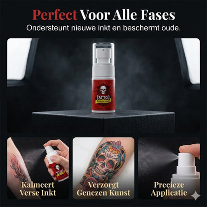 Hydraterende spray voor nazorg na een tatoeage