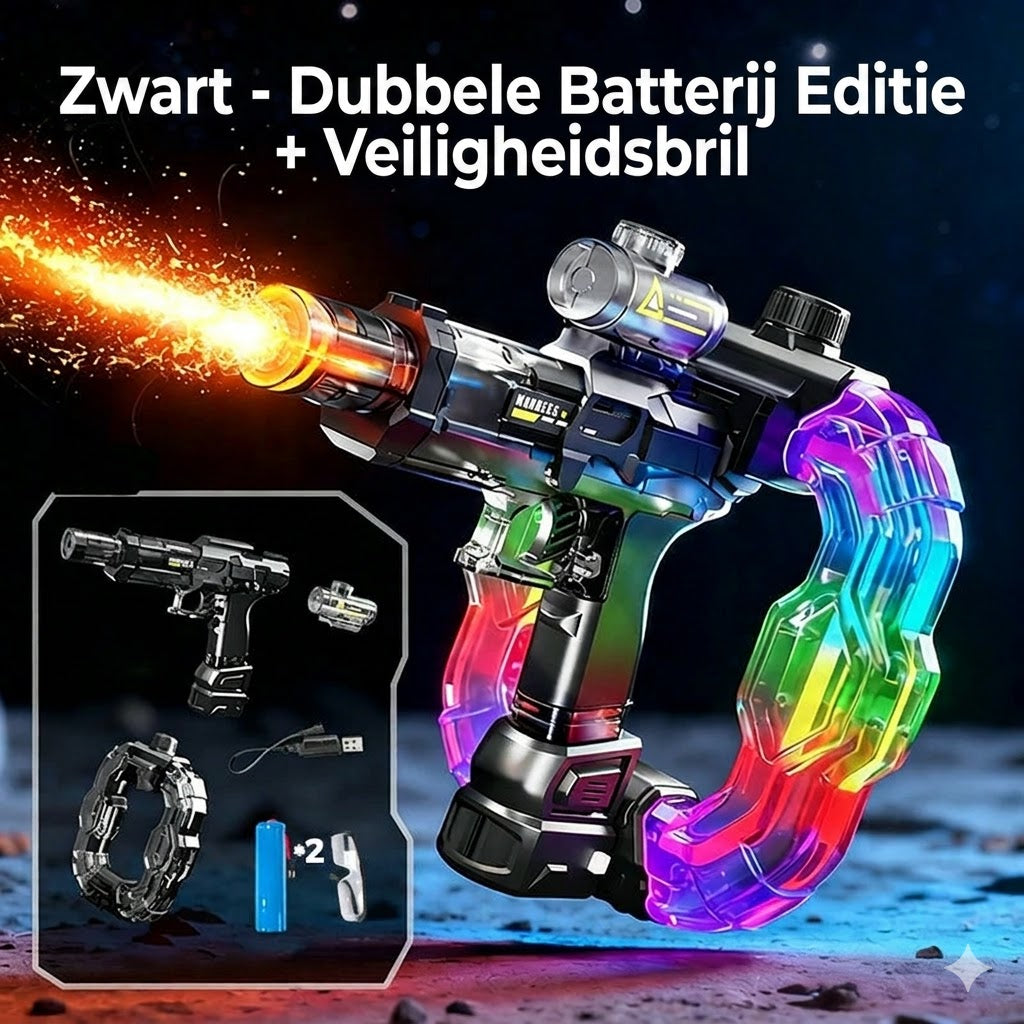 Regenboog oplichtend waterpistool