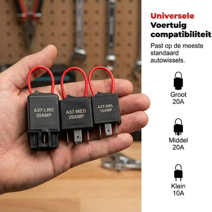 Testset voor autorelais met startkabels