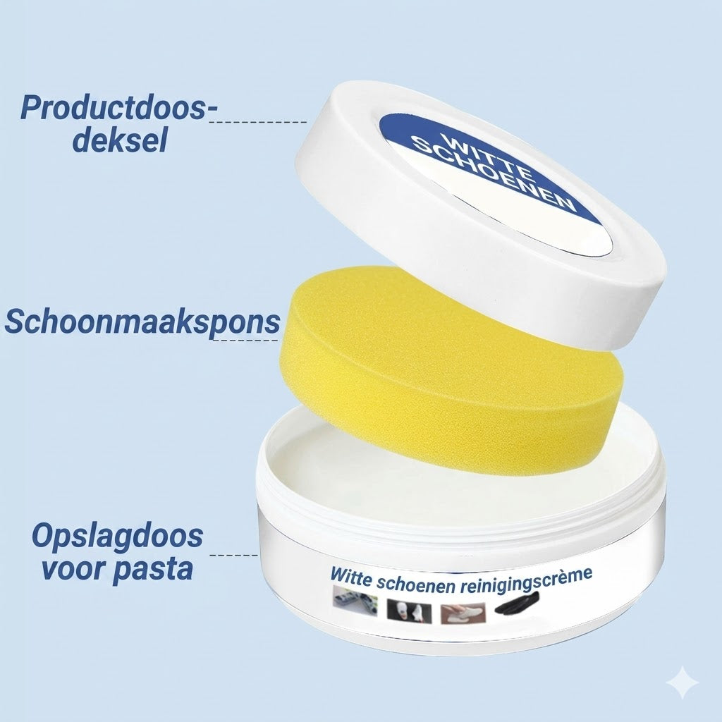 Schoonmaakcrème voor witte schoenen