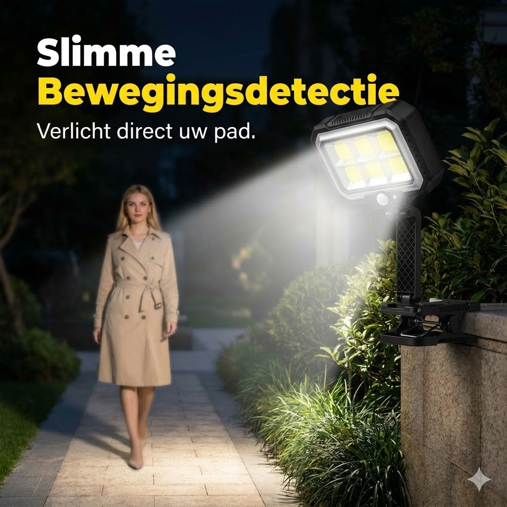 Solar buitenlamp – klik 'm vast en je tuin schittert gratis!