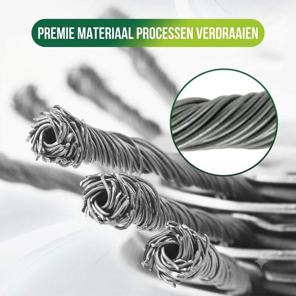 Vervangingskop voor draadtrimmer - grasmaaikop van staaldraad