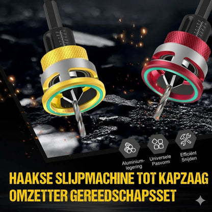 4-Delige Hout Verzinkboor Set met Dieptestop