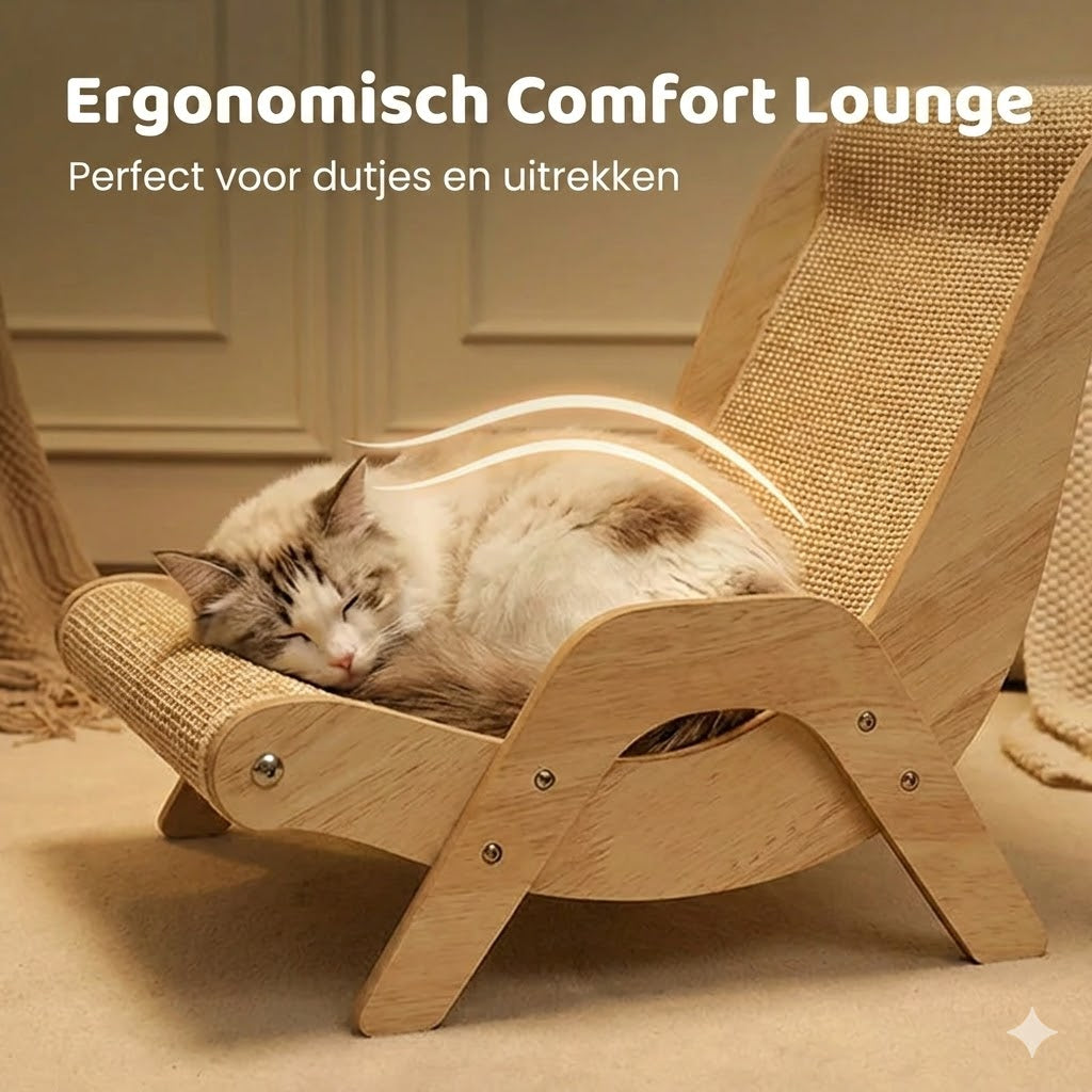 2-in-1 Sisal krabpaal voor katten