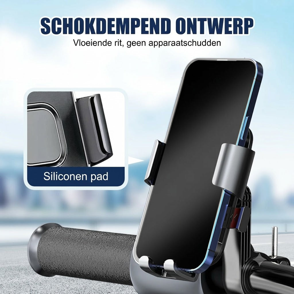 Trillingsdempende Telefoonhouder voor Fiets en Motorfiets