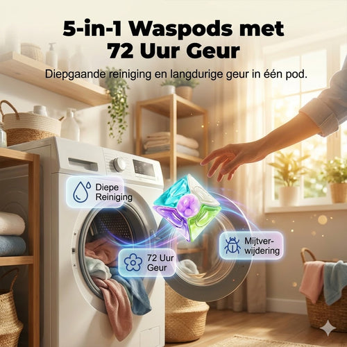Wasmiddelcapsules voor grondige reiniging en sterilisatie (11g*5 Stuks)