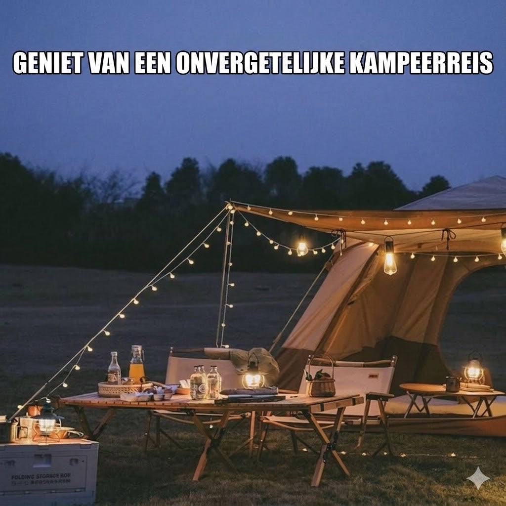 Zonne-energie tentverlichting（Via USB oplaadbare LED-kampeerlantaarn）