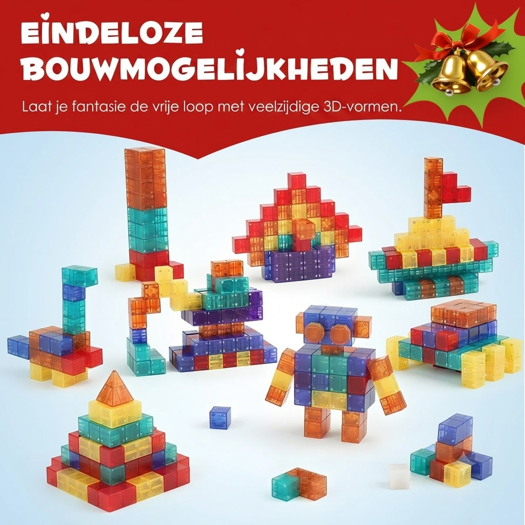 Magnetische Bouwblokken voor Kinderen | 6-Zijdige Magneten